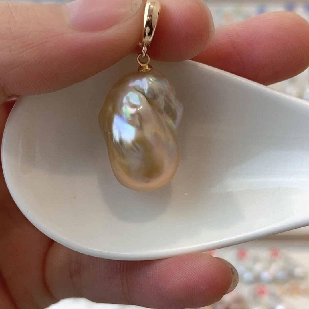 淡水珍珠颈饰银S925镶嵌