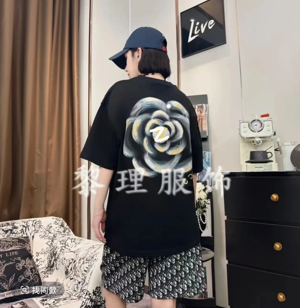 1133夏装短袖T恤男女同款时尚休闲夏季百搭宽松韩版潮流圆领