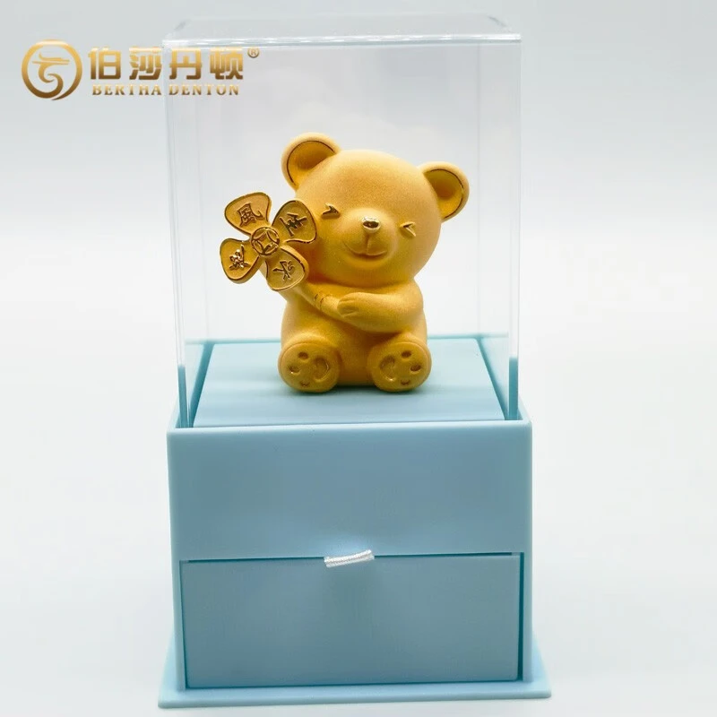 伯莎丹顿可爱创意小熊公仔摆件结婚送闺蜜亲友装饰品情侣生日礼物