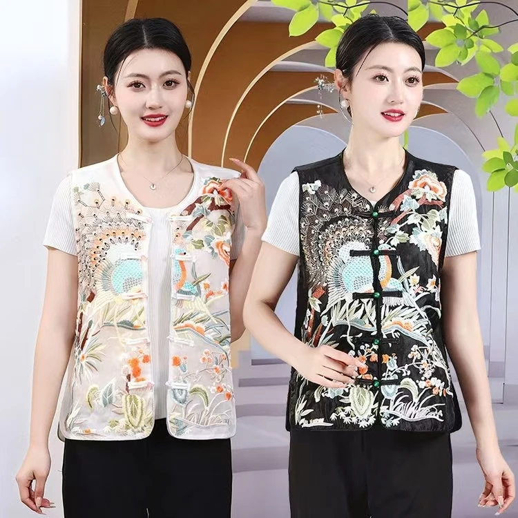 【衣雅严选】8171-1431新款新中式重工高定刺绣马甲