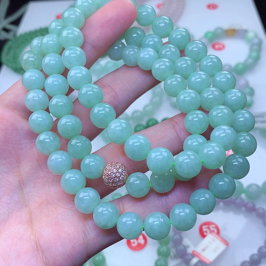 翡翠未镶嵌毛衣链