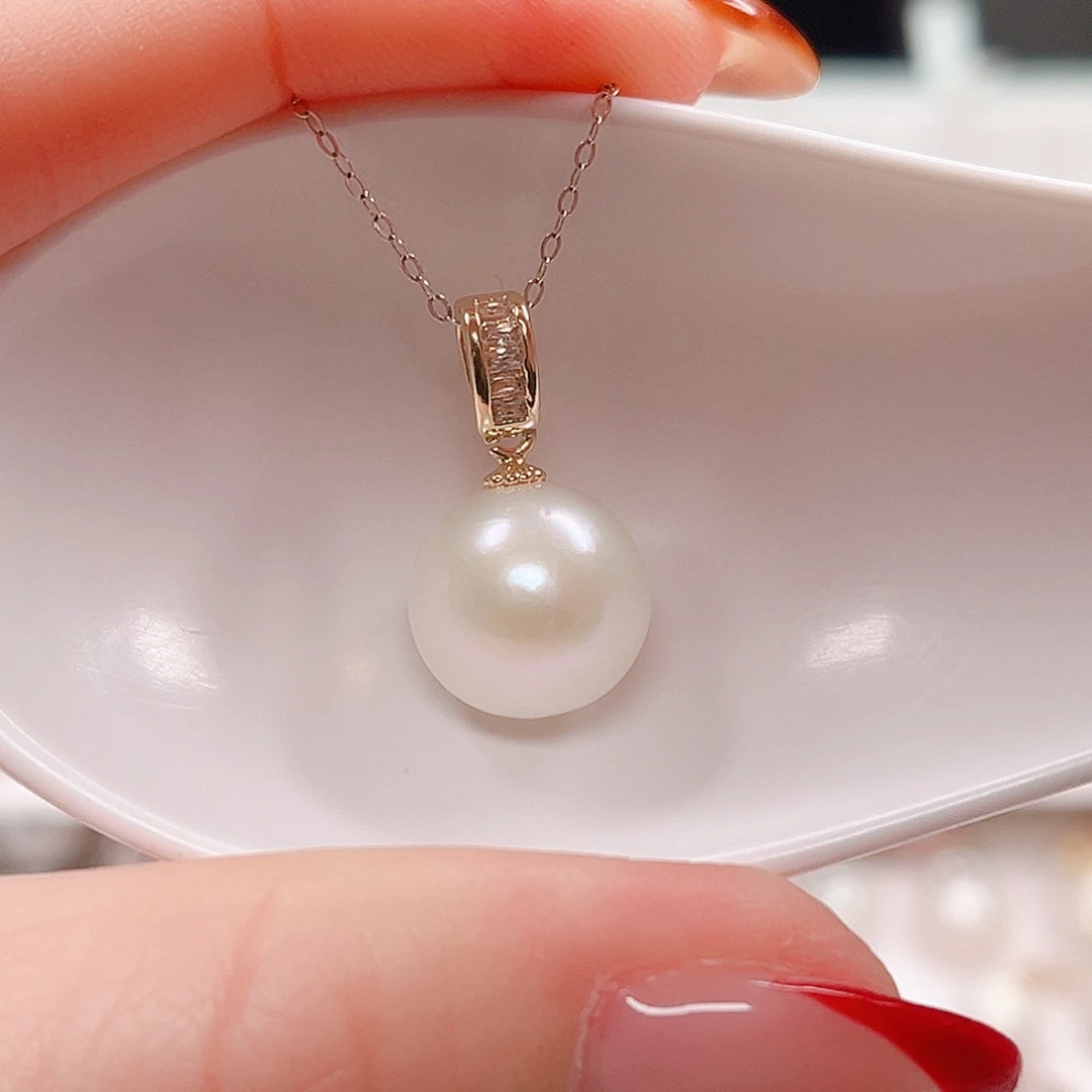 合金淡水珍珠吊坠(赠链)