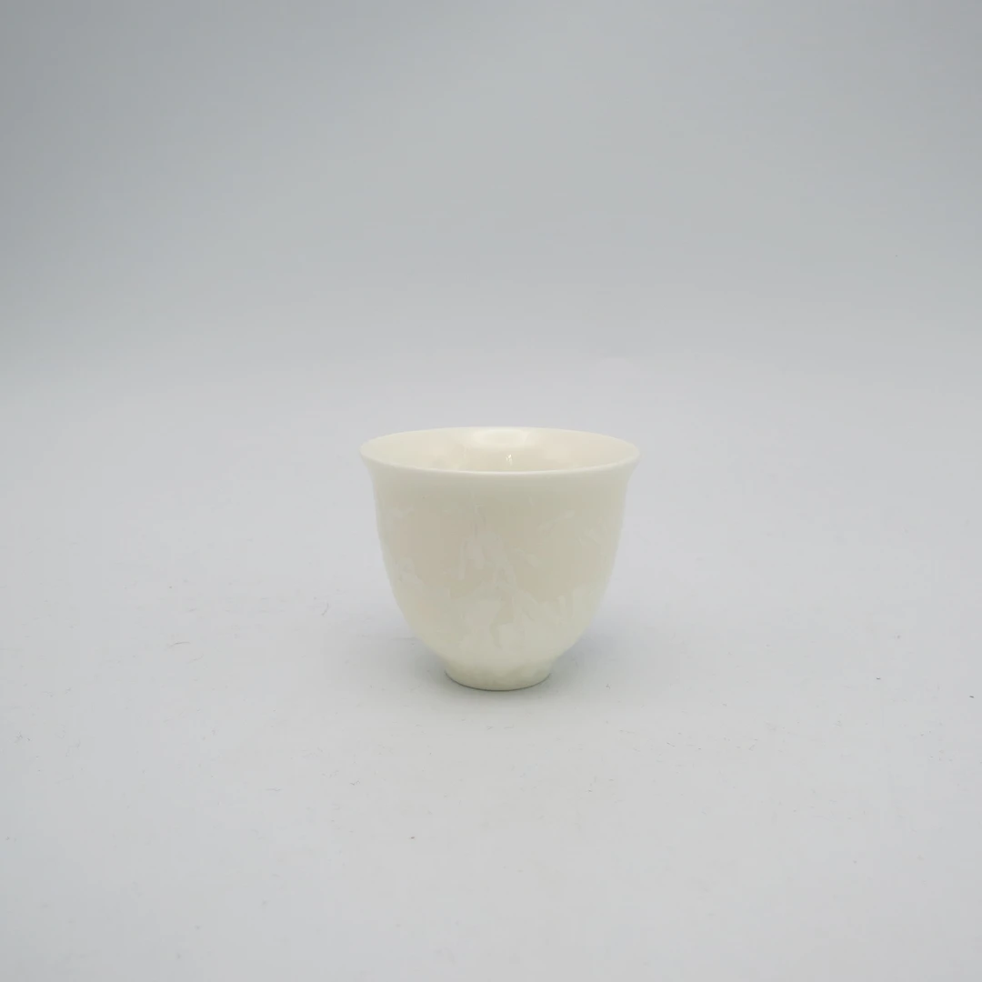 【千千颜】 JJY166 冰花纹理轻奢高级感孤品70ml茶杯
