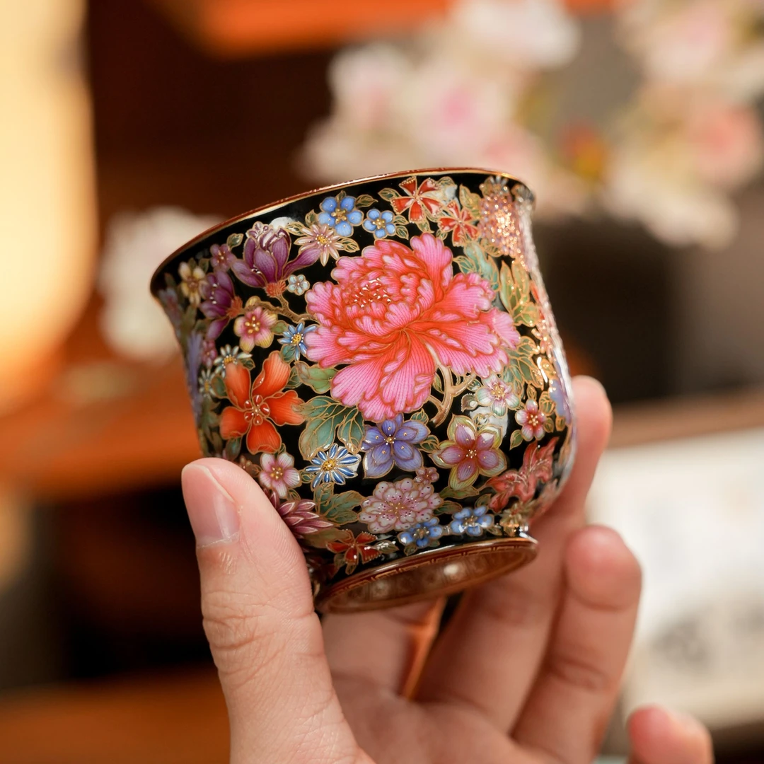 宝蕴阁万花炉式杯