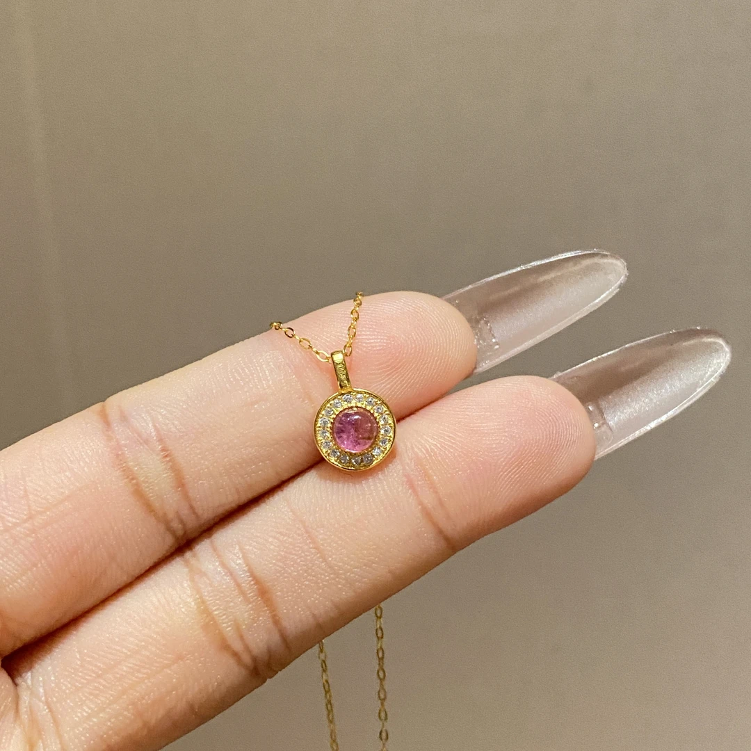 简约百搭高级轻奢镶嵌项链A2519