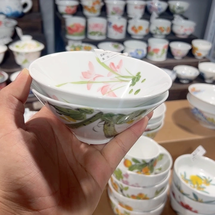 点***点景德镇手工手绘陶瓷