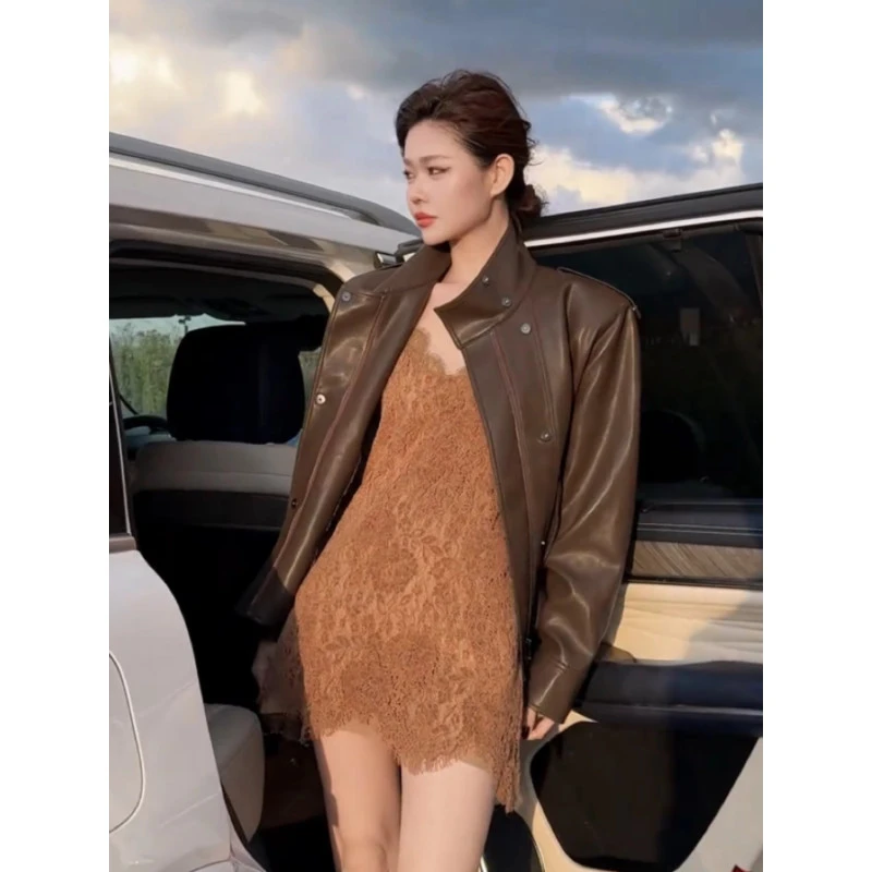 韩版时尚设计感气质蕾丝吊带连衣裙2025新款女小个子高级感打底裙