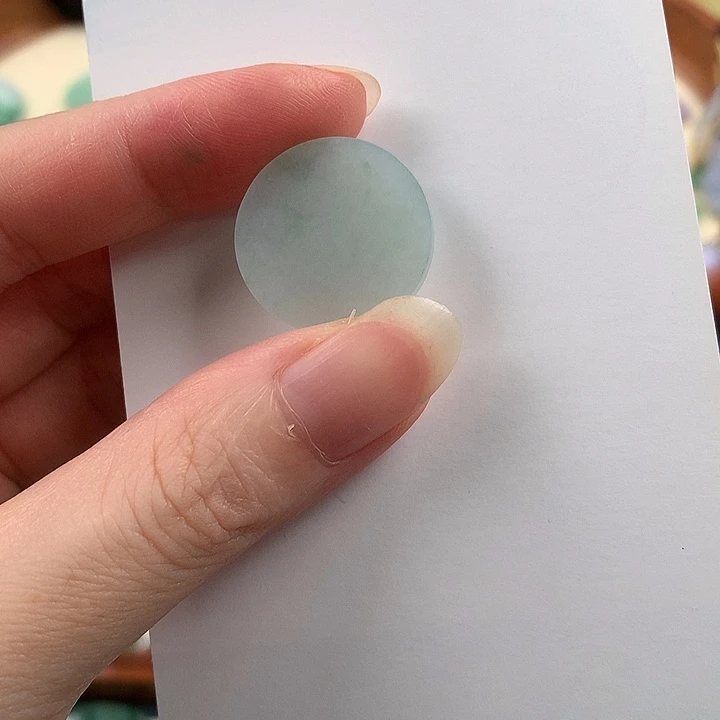 翡翠18K金镶嵌颈饰7643346778