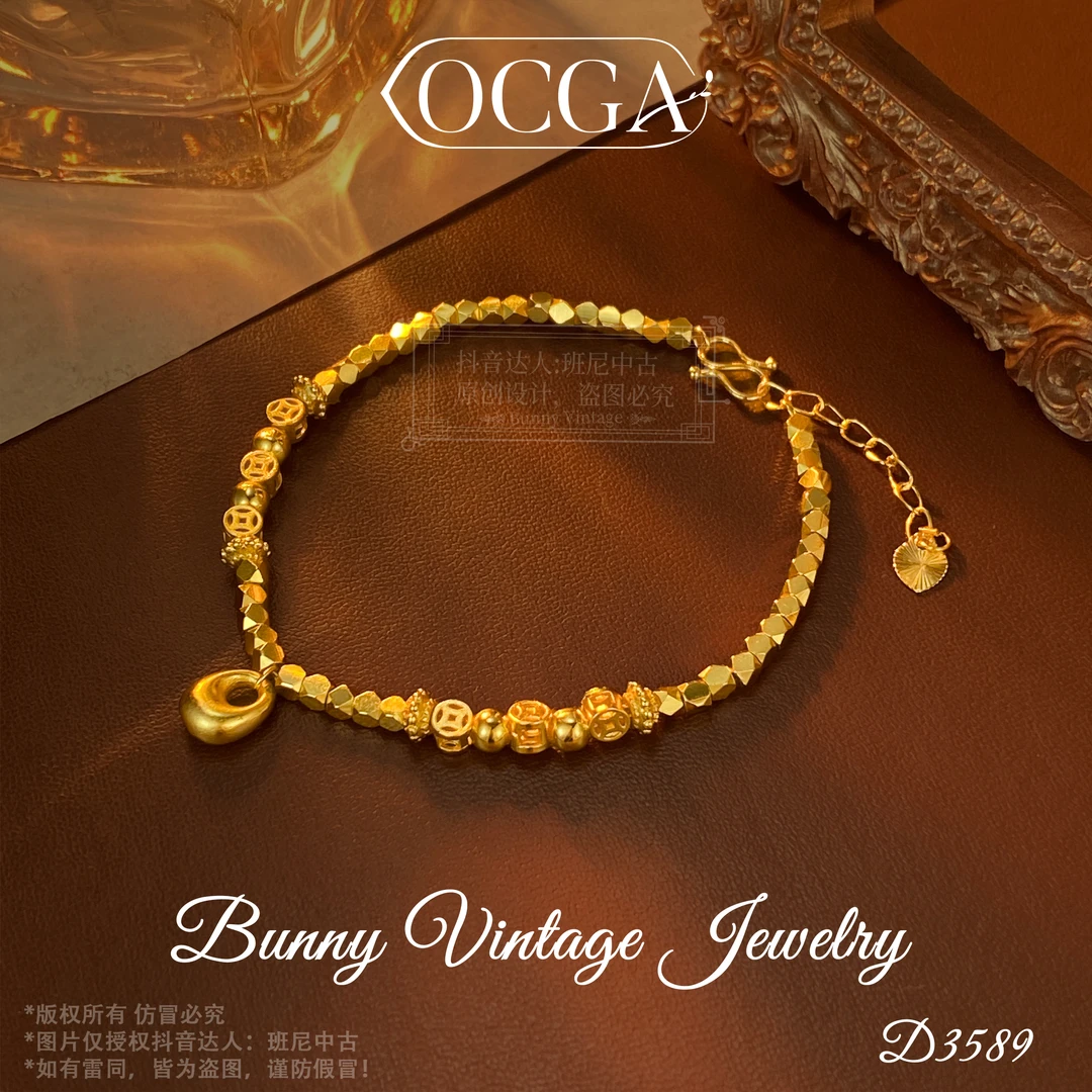 镀K金D3589 法★【财运亨通】春OCGA 欧斯伽斯 手链