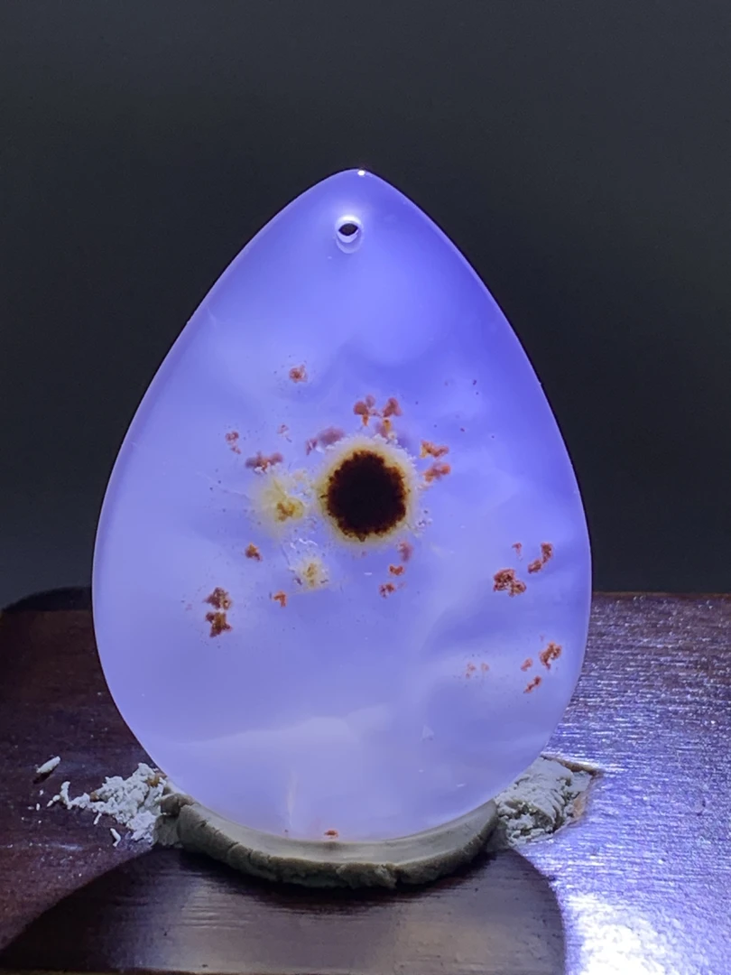 天然海洋玉髓抽象画吊坠挂件2151尺寸45/32/9mm