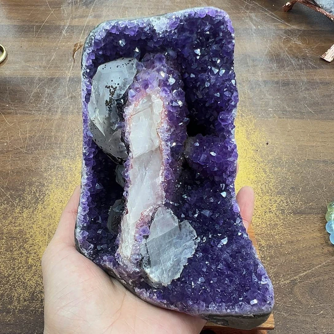 紫晶摆件未镶嵌晶体