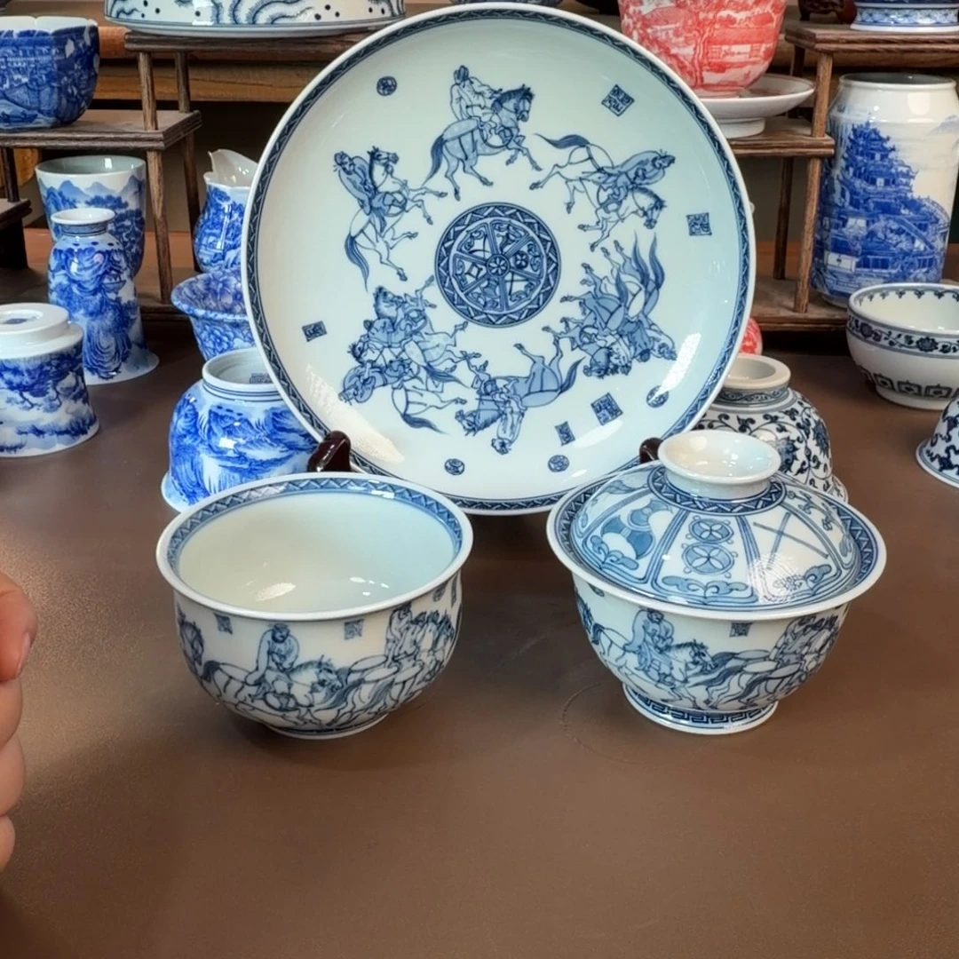 果***爷景德镇陶瓷手工手绘