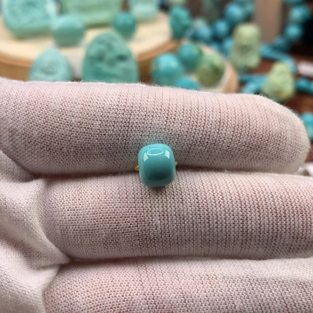 绿松石未镶嵌珠宝奇石8.5mm