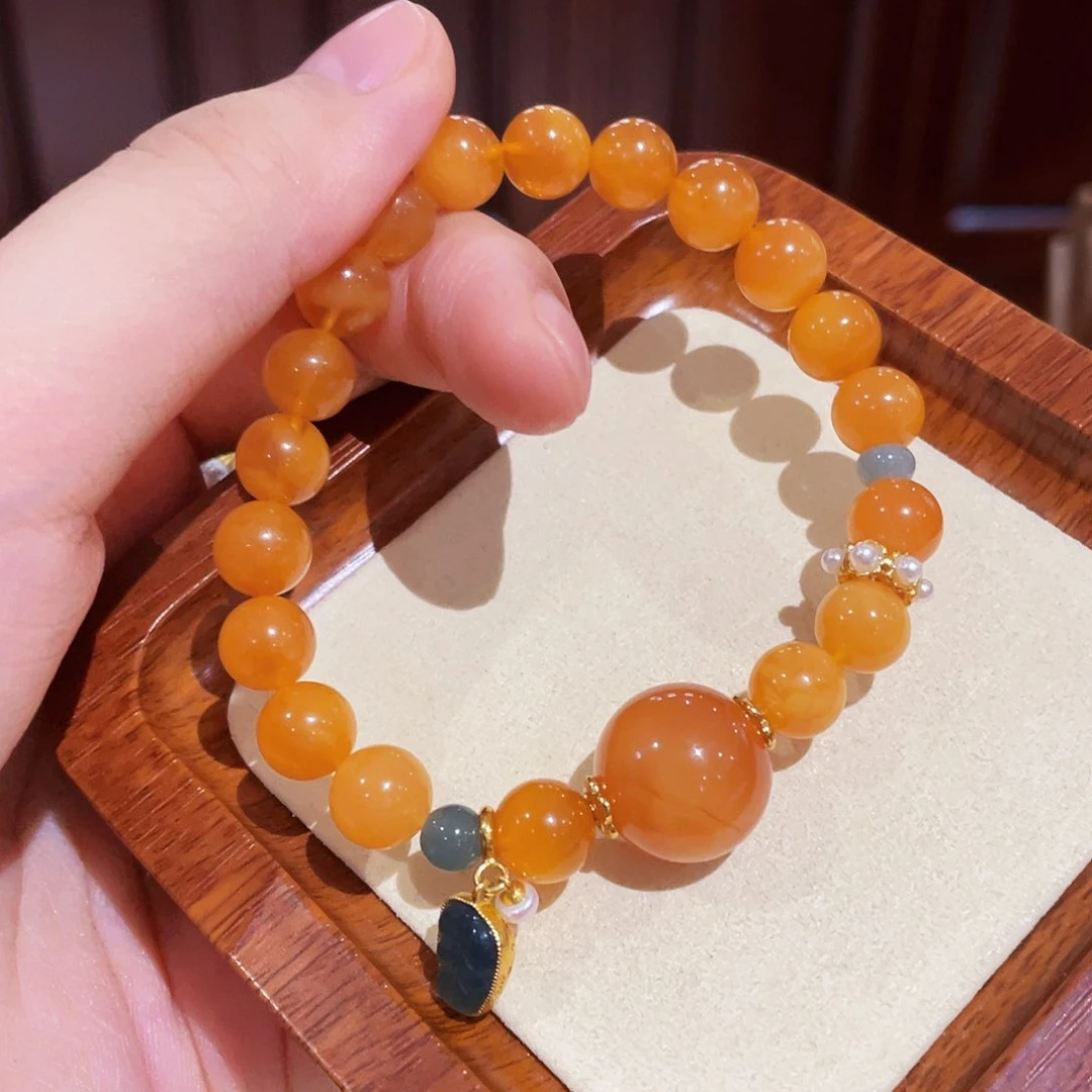 蜜蜡手链未镶嵌手串