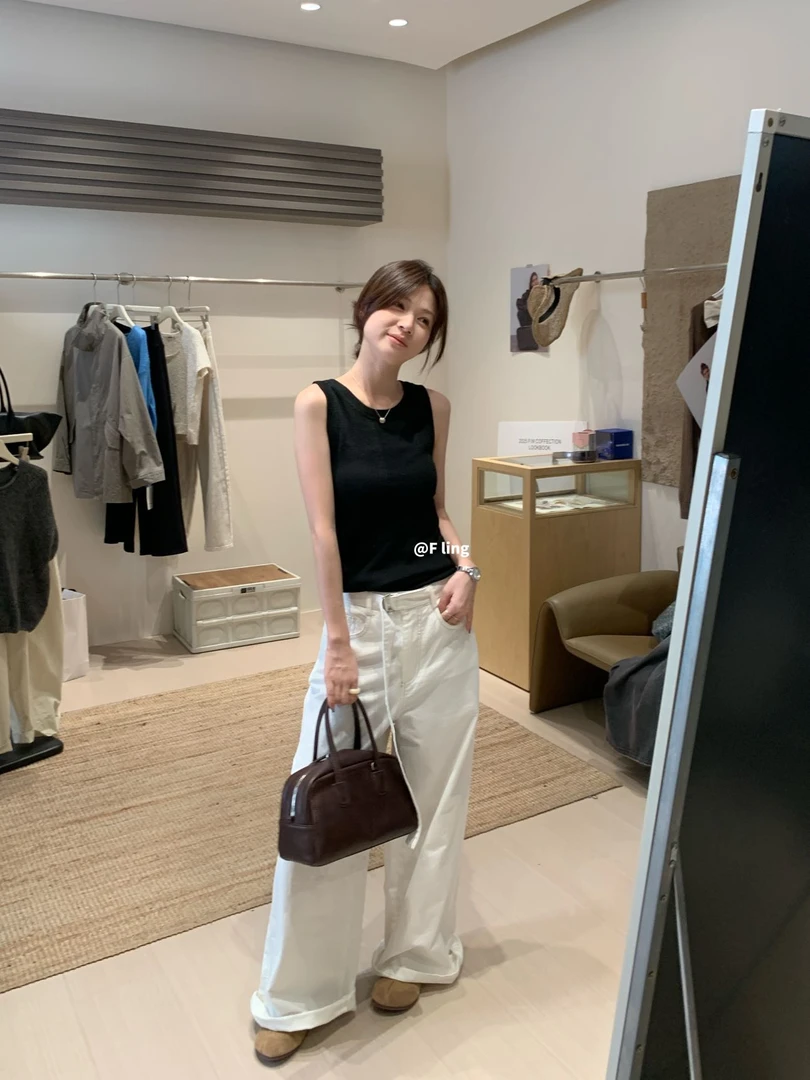 【芳龄F.LING】简约工字背心修身型时尚潮流风通勤FL0886