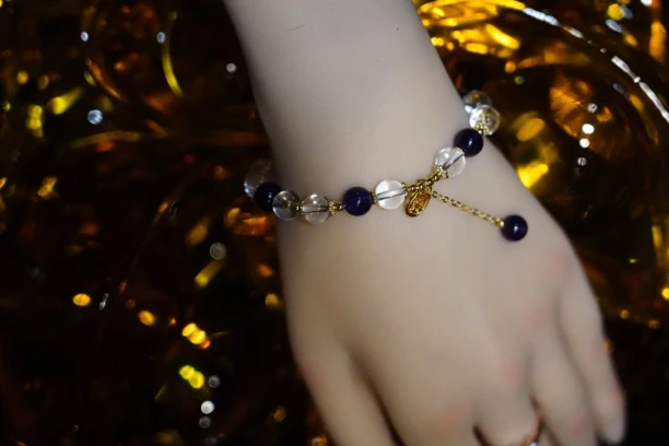 非金属仿水晶手链 白紫水晶超显白轻奢手串