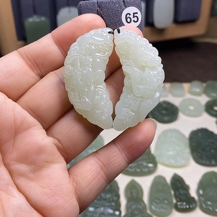 和田玉未镶嵌颈饰