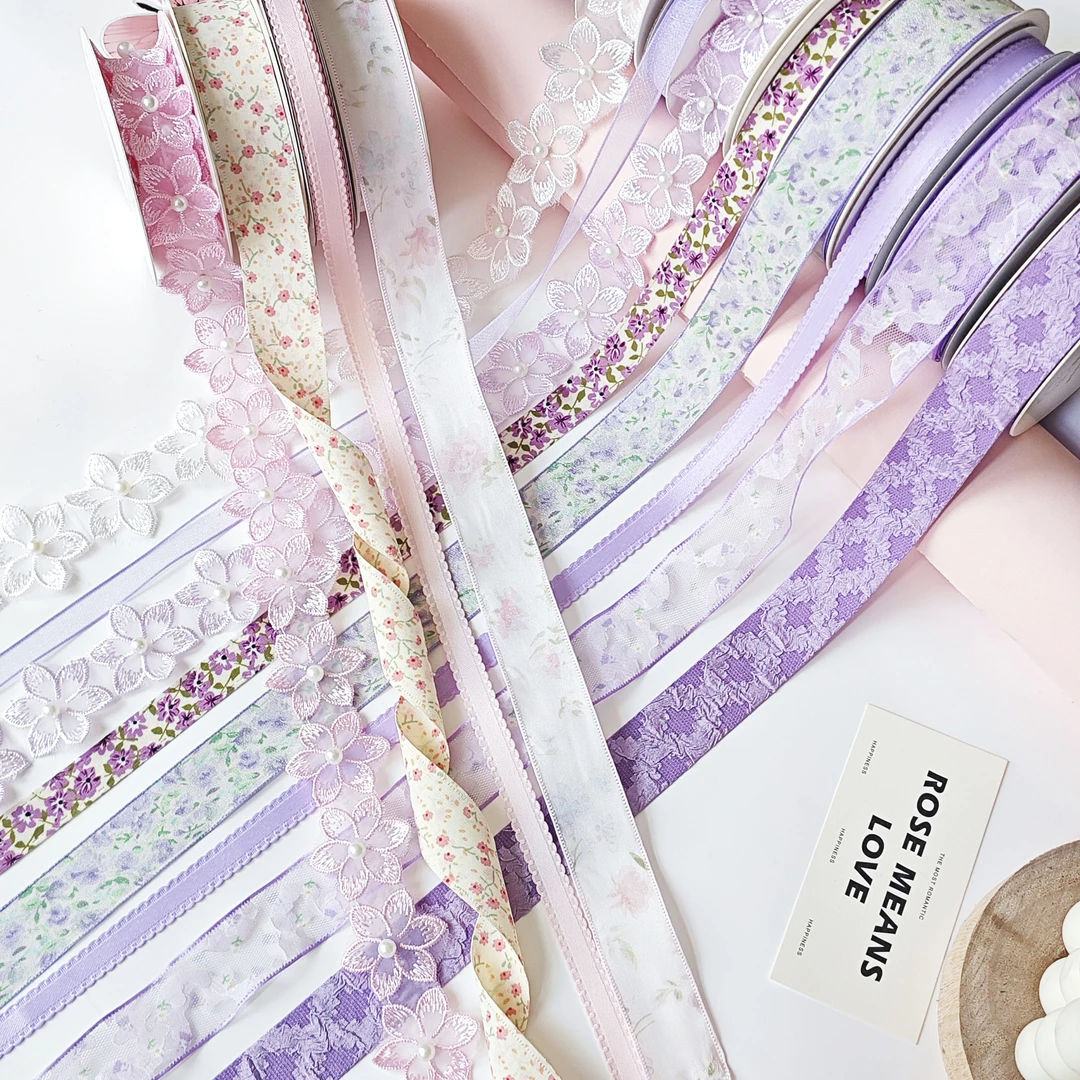 新款花朵蕾丝花边丝带情人节蕾丝款浪漫鲜花礼品绑带diy花店资材