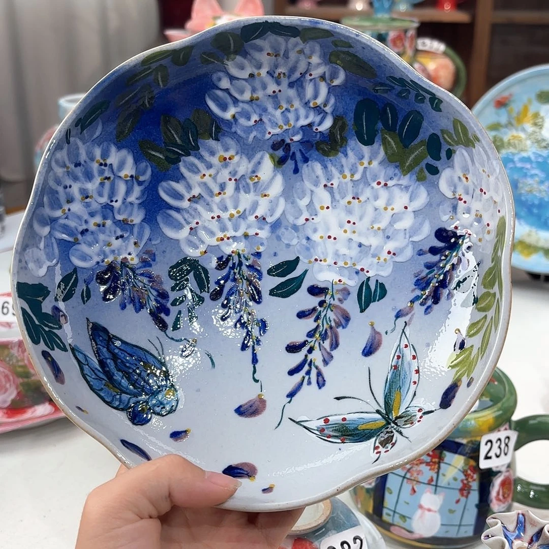 景德镇手绘高温釉下彩陶瓷茶具