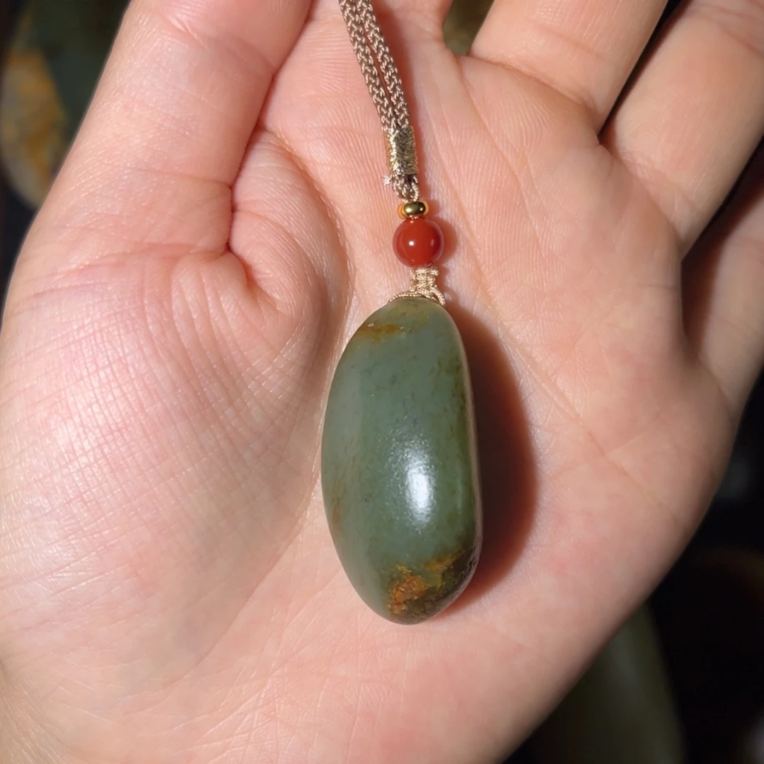 和田玉未镶嵌挂件20g