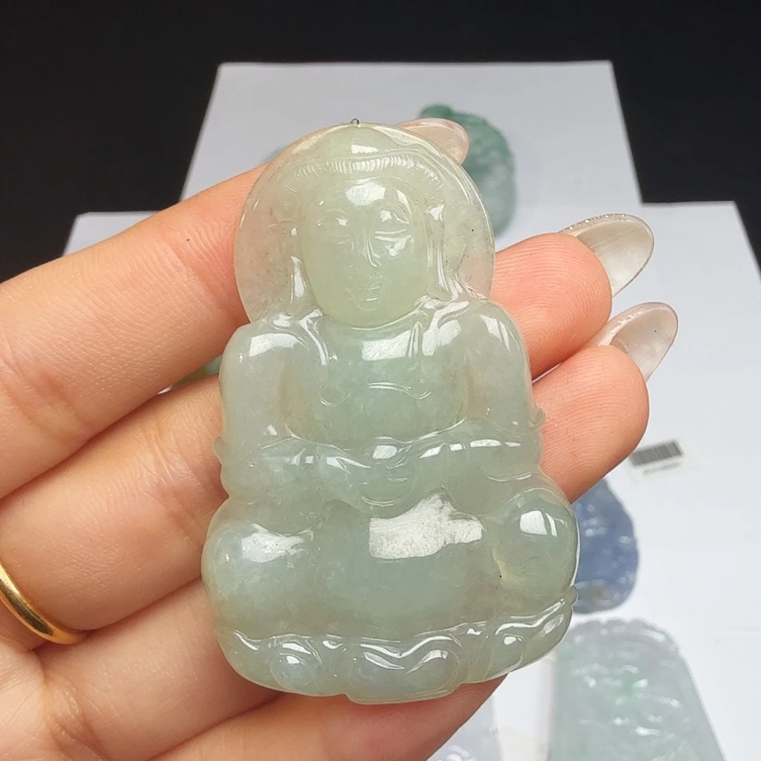 散珠翡翠天然翡翠观音