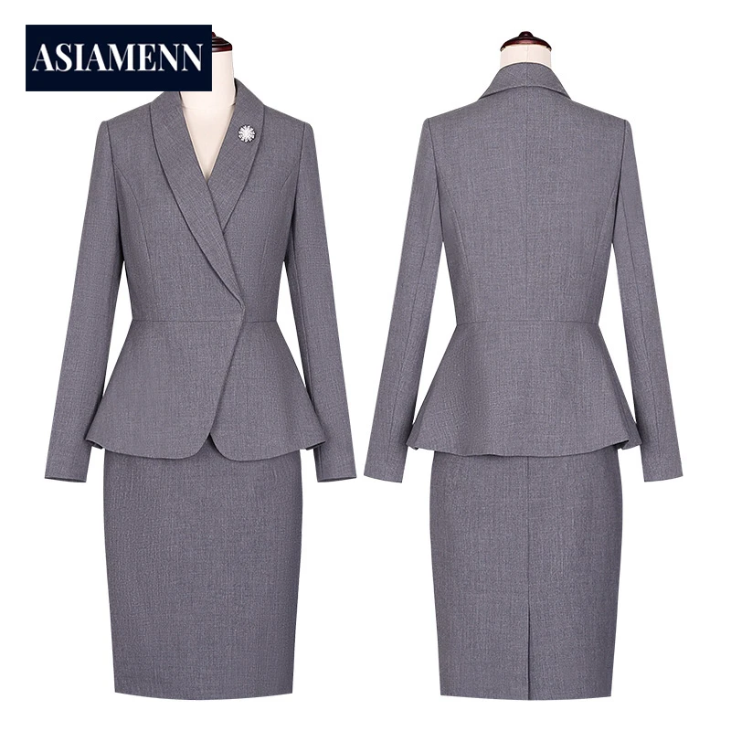 职业装套装女时尚气质韩版西装主持人工装售楼工作服讲师高端正装