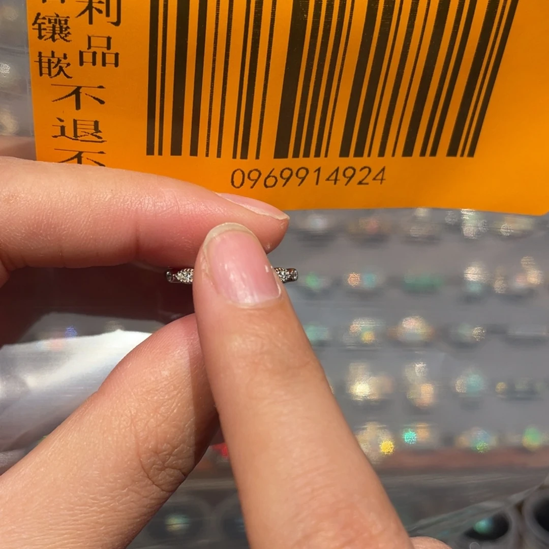 小***豆欧泊银S925镶嵌戒指