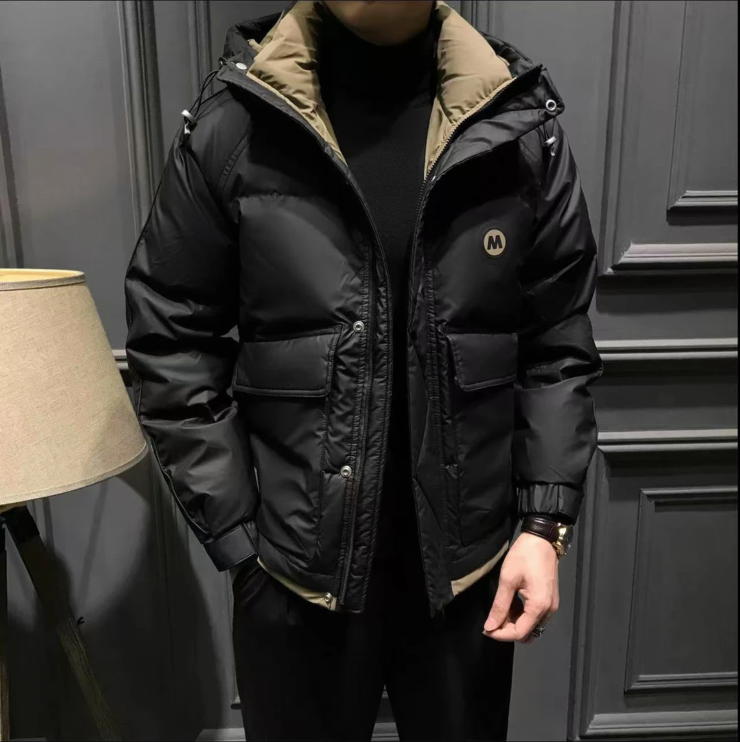 【免洗好打理】冬季三防加厚休闲时尚免打理百搭连帽外套8005