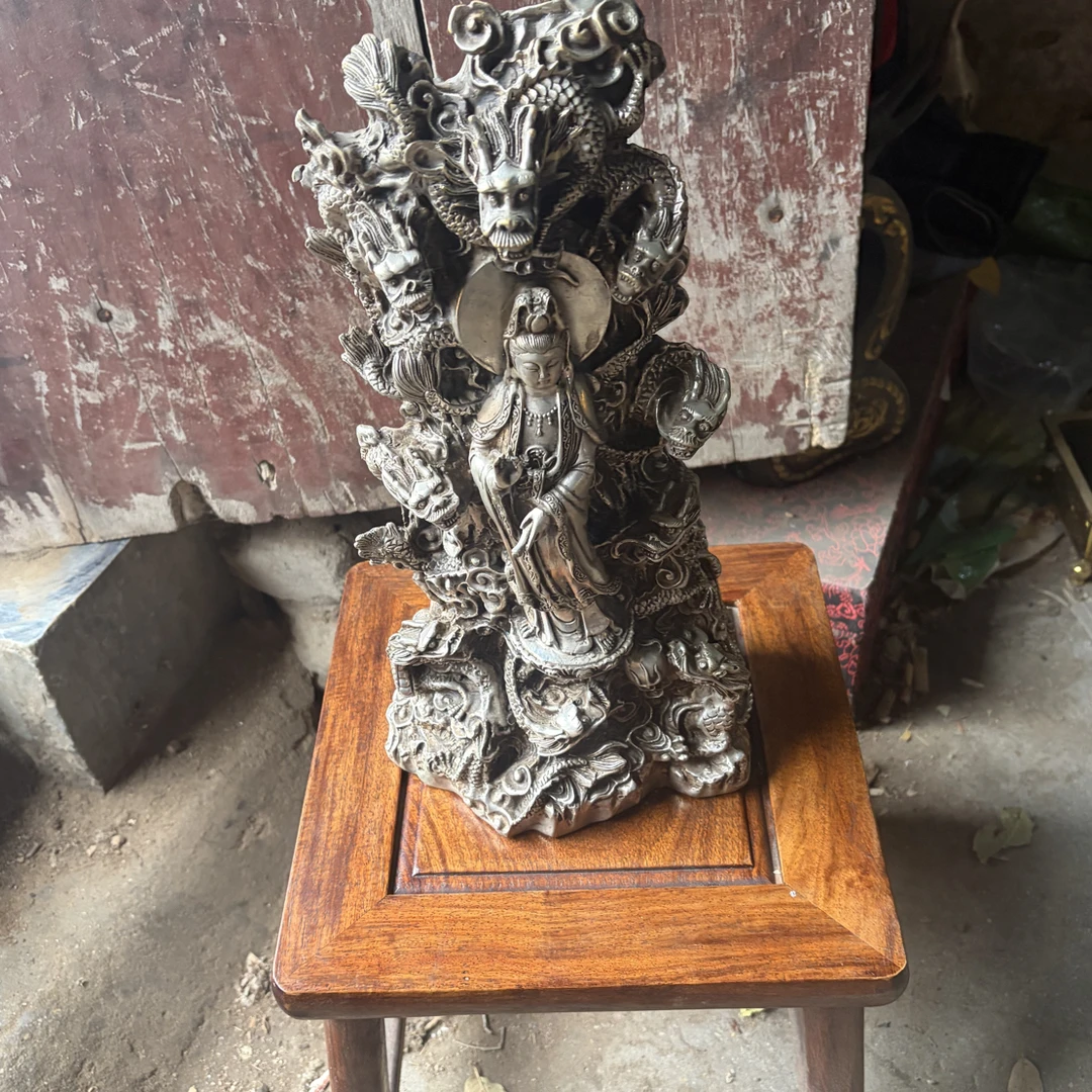 【闪购商品】福利摆件复古工艺九龙观音