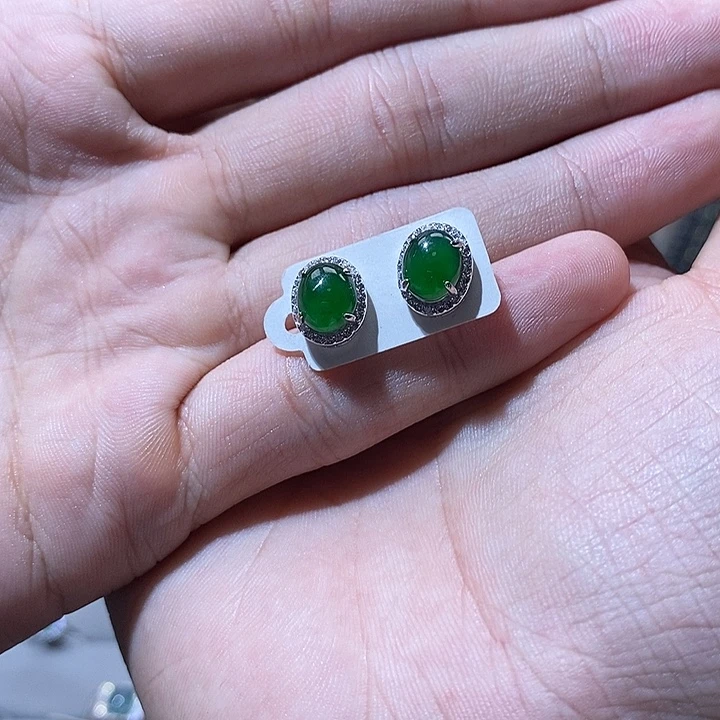 翡翠银S925镶嵌颈饰