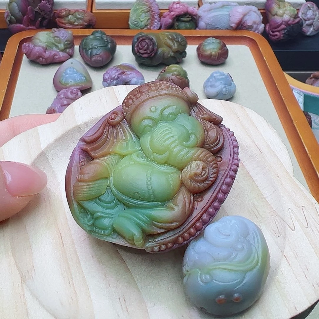 定制石英质玉盐源玛瑙定制未镶嵌君****伽