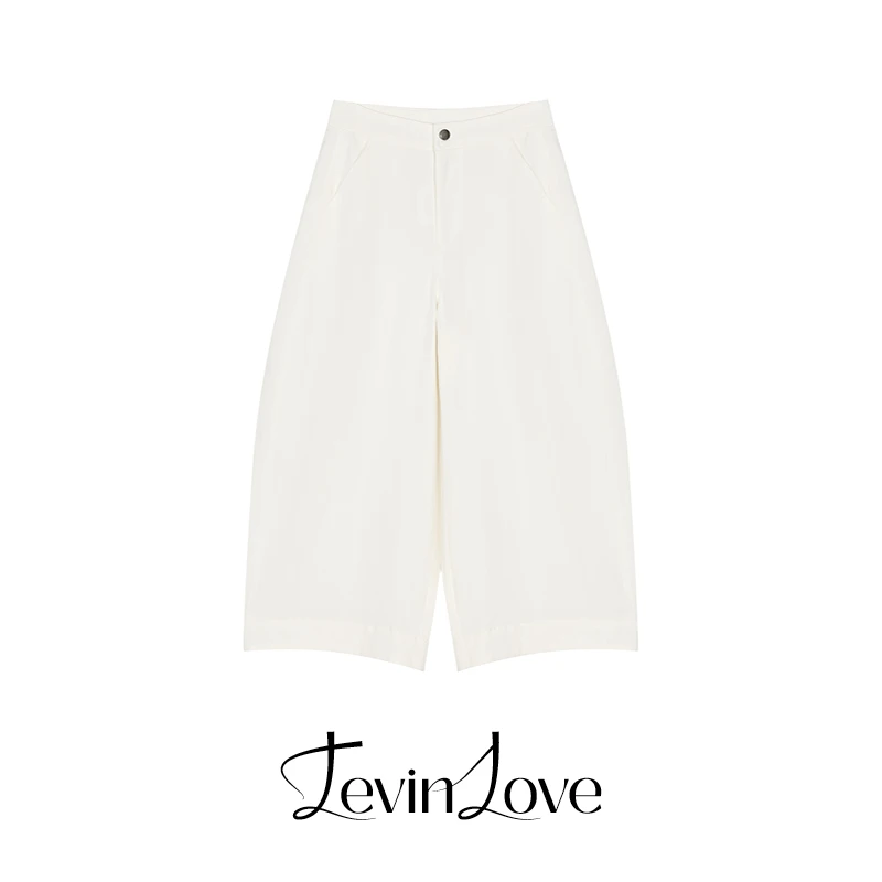 白色裤子 LEVIN LOVE 设计师款 A029QB4702