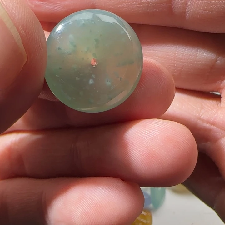 定制翡翠未镶嵌天然翡翠平安扣