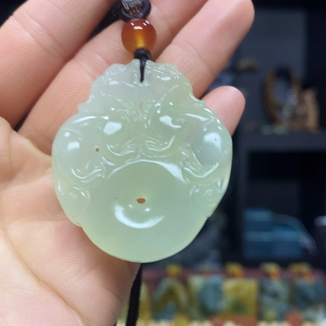 未镶嵌岫玉挂件吊坠手链