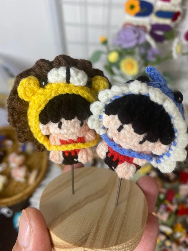 莎头周边孙颖莎王楚钦软糖小鼻嘎玩偶钥匙扣手工钩织成品创意礼物