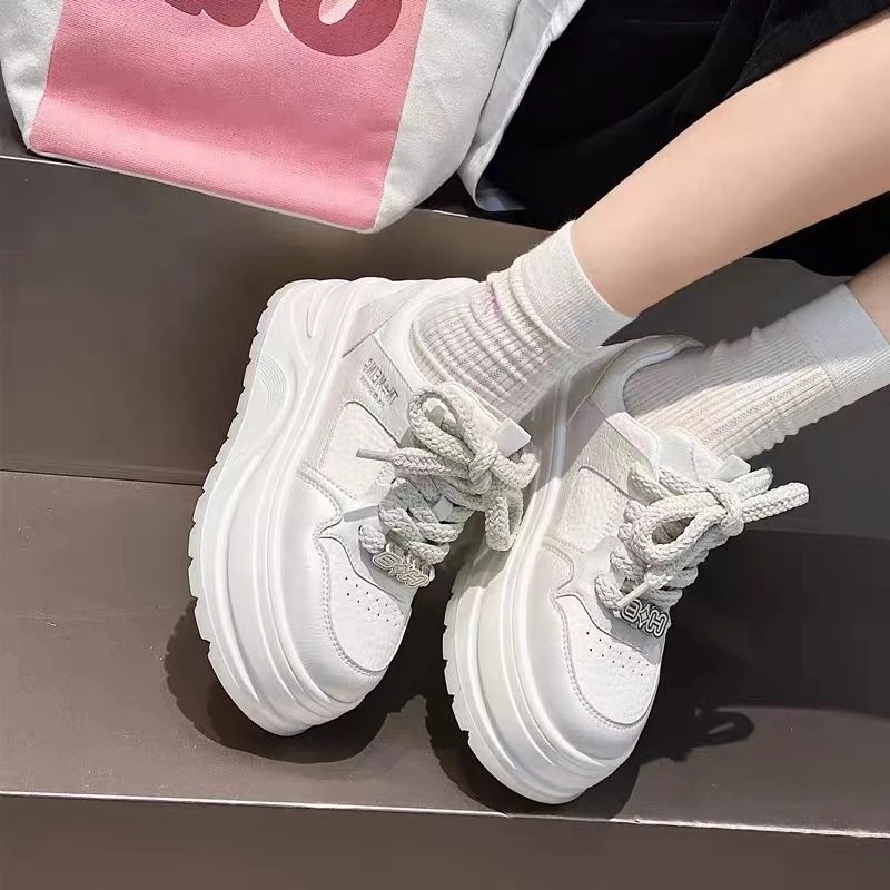 休闲厚底小白鞋女2025新品夏季时尚百搭爆款休闲鞋韩版低帮51029
