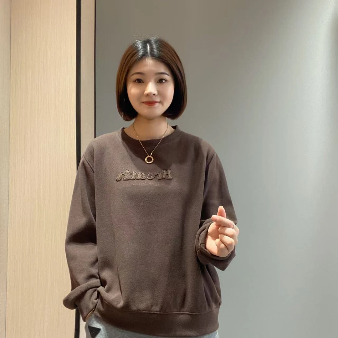 【春款】2025春季新款百搭字母薄款舒适宽松卫衣c16137