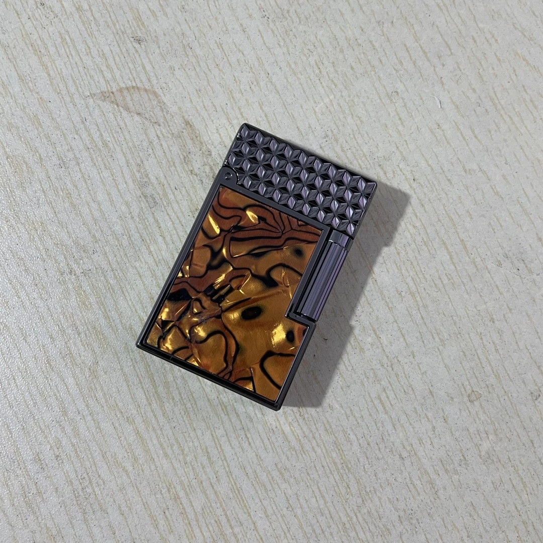 钢音朗声打火机侧滑金属砂轮明火雕刻经典复古送男士条纹精品8