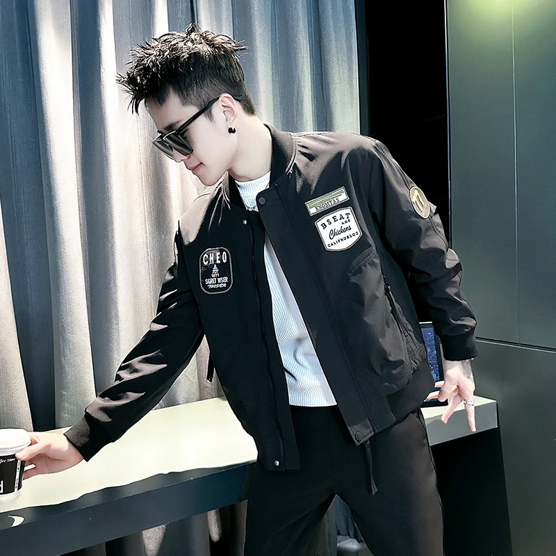 棒球领夹克飞行服外套男款春秋季2025新款高级感痞帅潮牌男装上衣