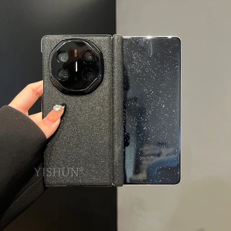 适用华为MateX6典藏版折叠屏手机壳ins风黑色满天星新款MateX7壳