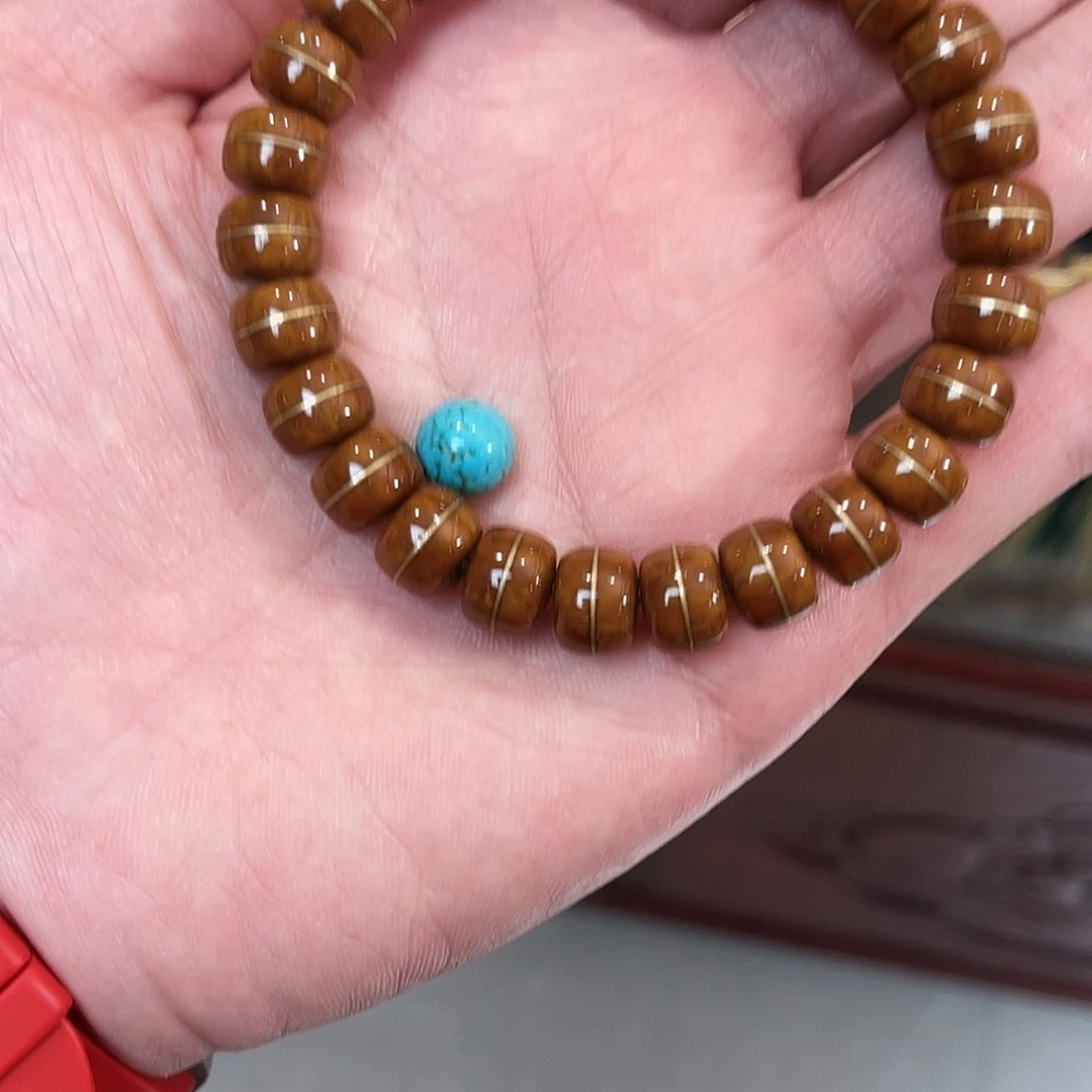 丫***丫桃木手串/手链纯天然金腰带