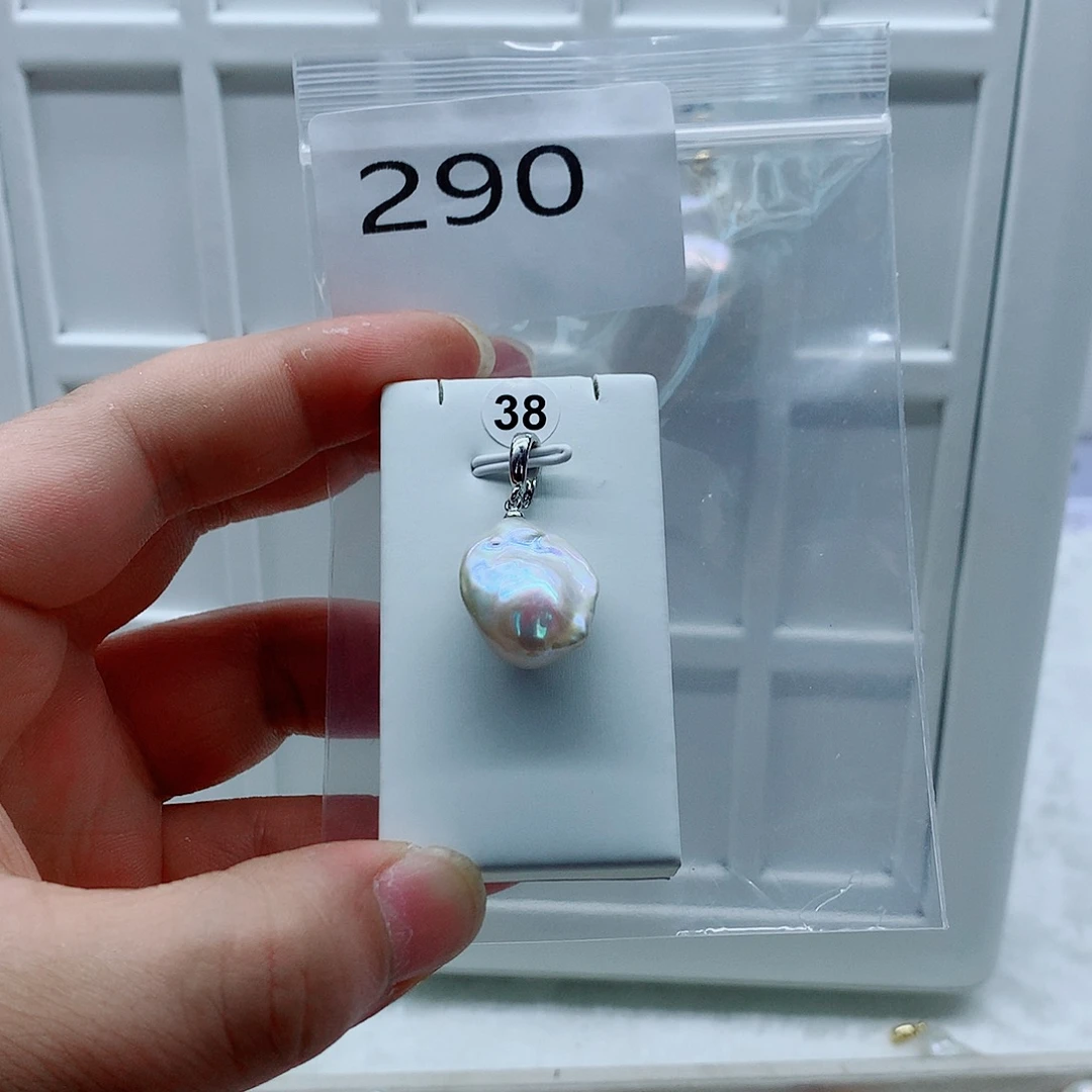 合金淡水珍珠吊坠(不含链)
