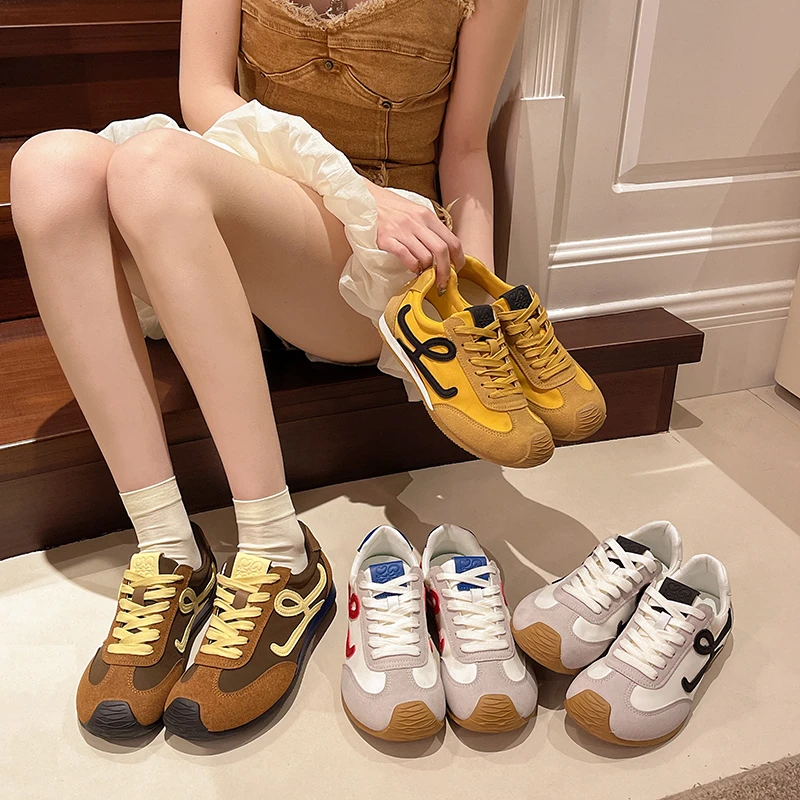 网红爆款经典百搭德训鞋2025春夏新款韩版百搭拼色潮流运动休闲鞋
