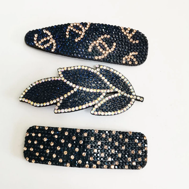 韩版水钻BB发饰发夹侧边夹刘海头饰后脑勺夹边发卡掰掰夹饰品成人