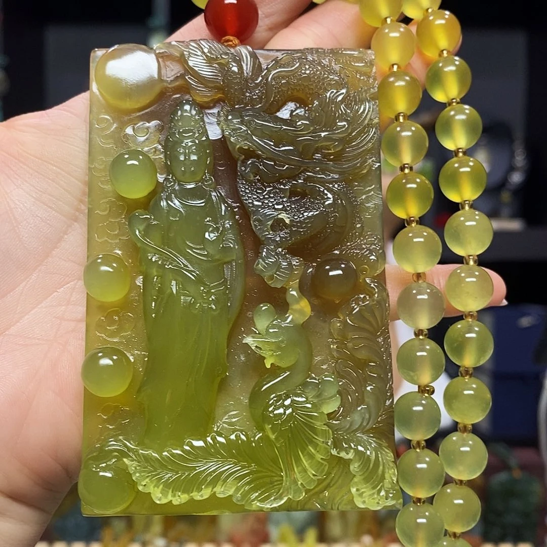 未镶嵌岫玉挂件吊坠
