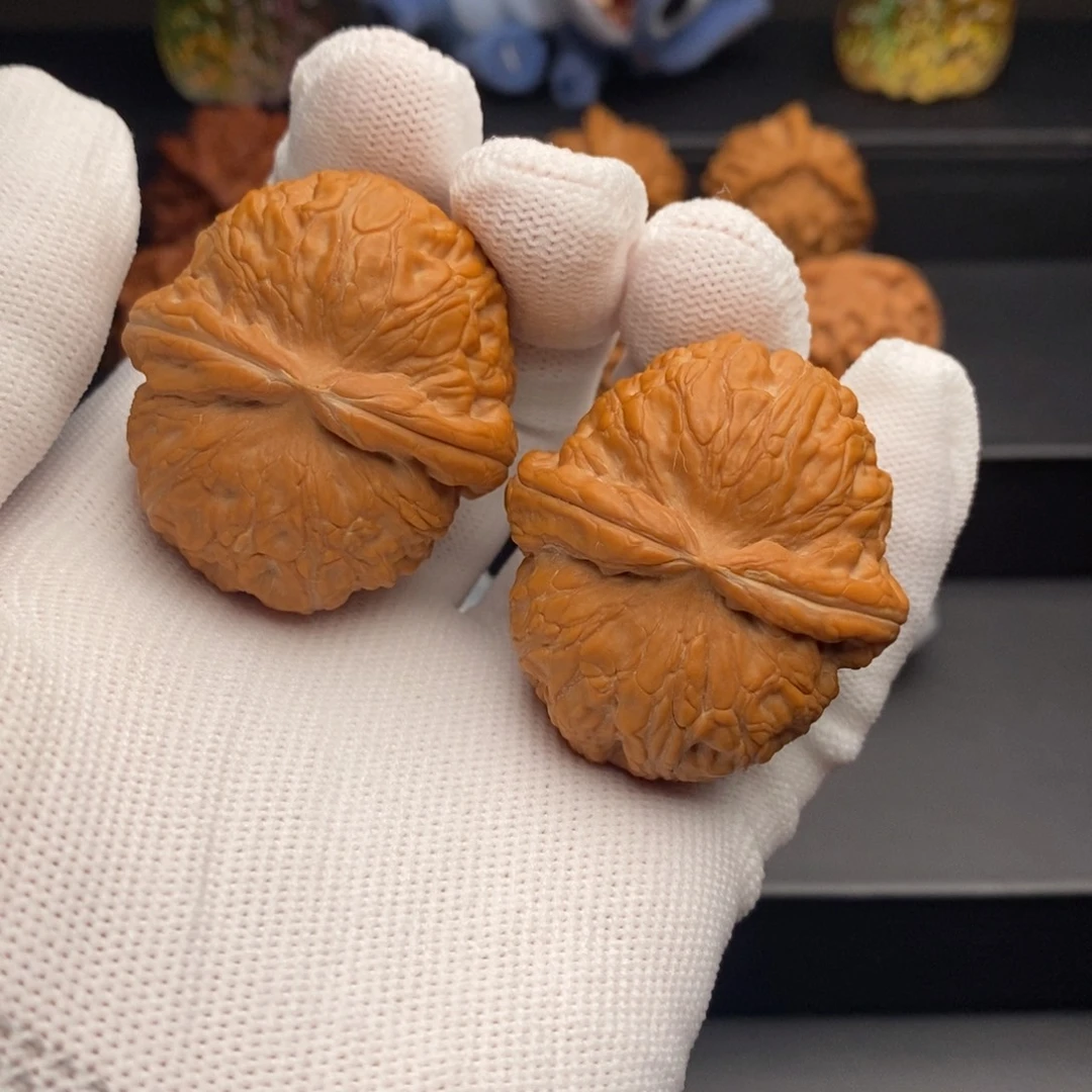 文玩核桃把件42平谷元宝