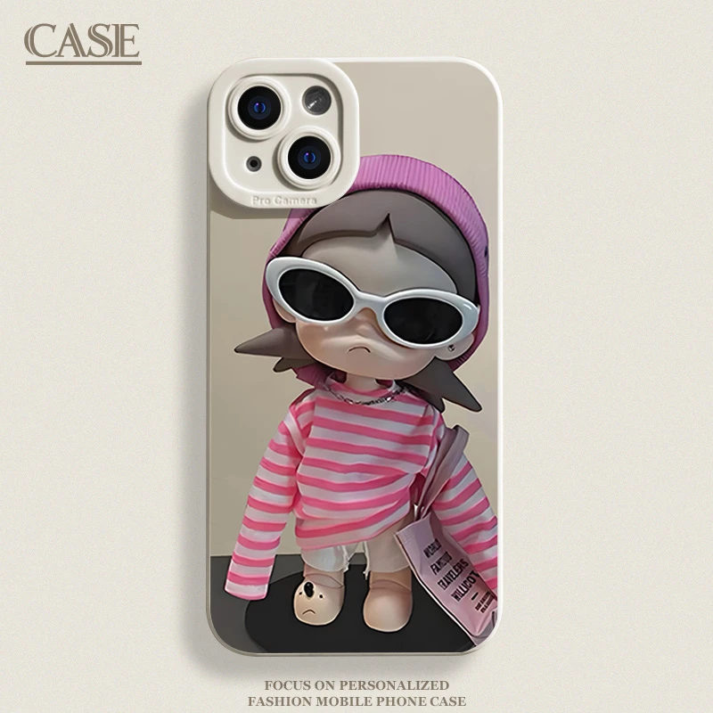 墨镜嘎子姐适用iPhone17ProMax手机壳16苹果15软14瞳影13磨砂1211