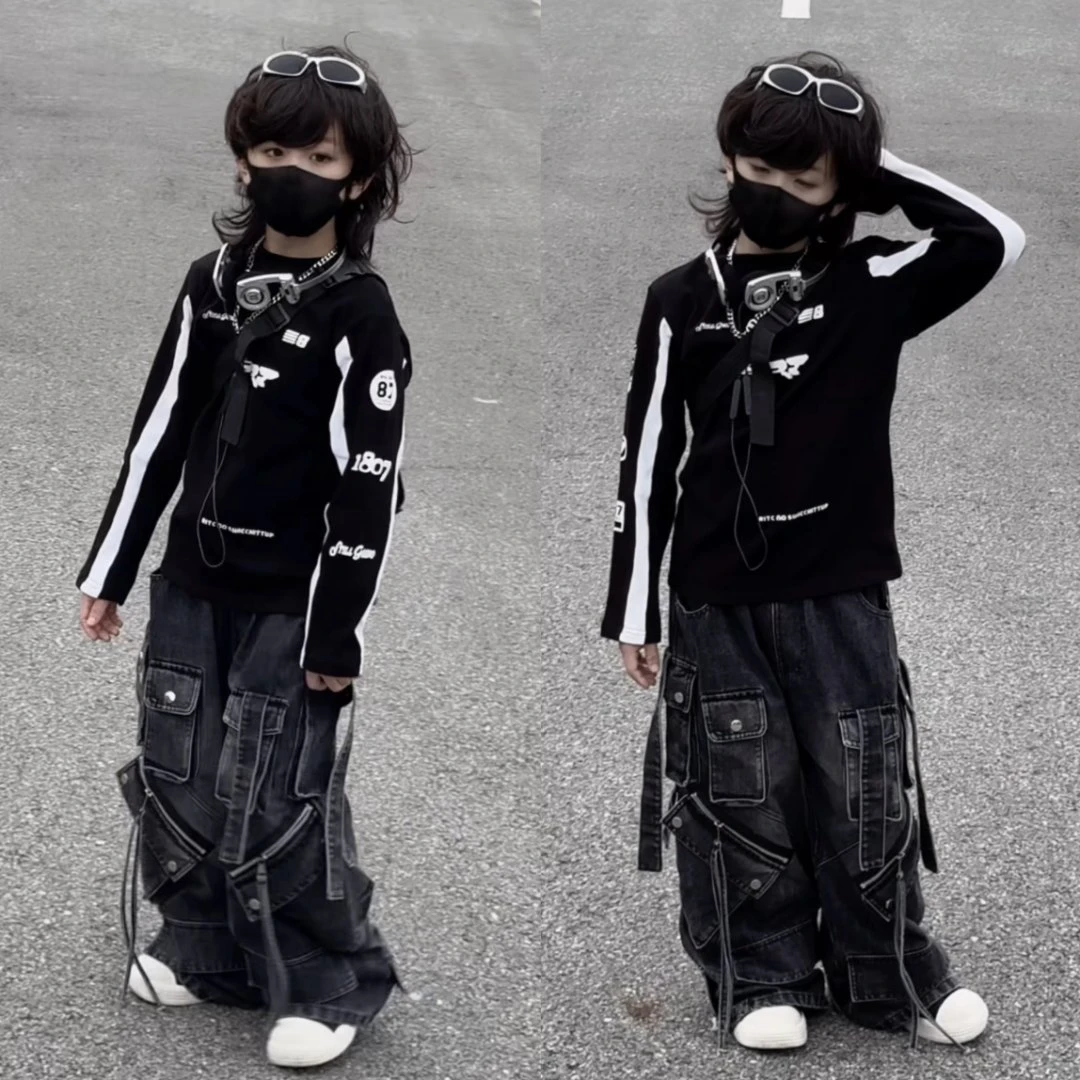 三乐乐家儿童半高领保暖打底衫2025秋冬长袖磨毛上衣中大童