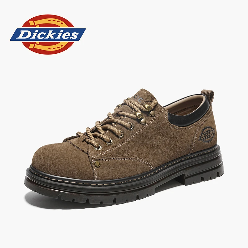 Dickies2025新款英伦风男鞋舒适百搭皮鞋复古防滑透气休闲皮鞋