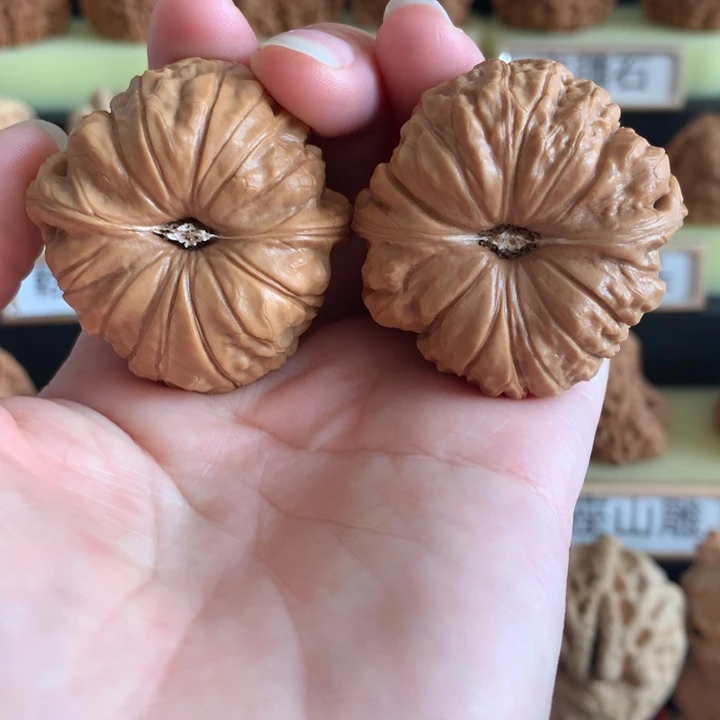 桃核把件文玩核桃南瓜墩40